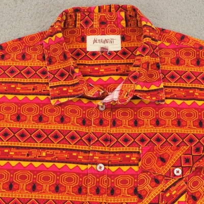 Рубашка мужская Altamont XL красная тяжелая холщовая с принтом фигуриста Y2K Andrew Reynolds - Изображение 1 из 4