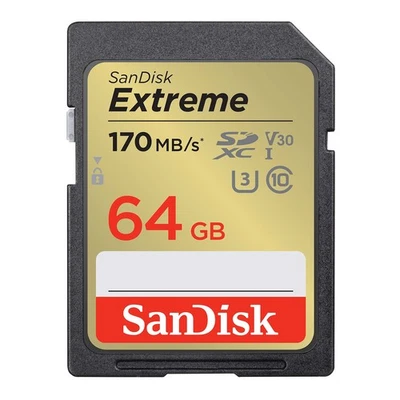 Scheda SDXC Extreme da 64 GB RescuePRO Deluxe fino a 170 MB/s UHS I Classe 10 U3 - Immagine 1 di 4