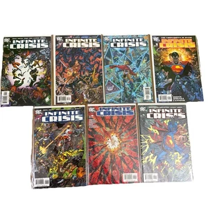 INFINITE CRISIS #1-7 DC Comics (2005) Johns & Jimenez, 1° App Jaime Reyes - Foto 1 di 8
