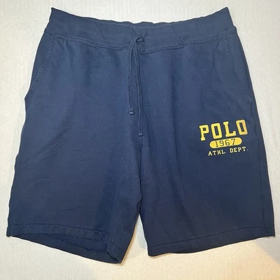 Pantalones Cortos Polo Ralph Lauren Polar 2XLT Azul Bolsillos Logo Cordón Bolsillos Foto 1 de 4