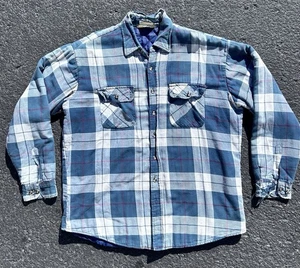 Chaqueta Camisa de Franela Forrada con Edredón de Colección St. John's Bay Hombres XLT Azul - Imagen 1 de 9