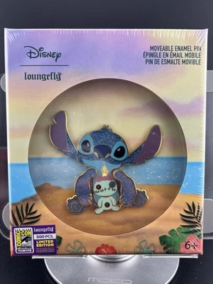 SDCC 2023 LOUNGEFLY DISNEY STITCH & SCRUMP PIN LIMITED EDITION 500 - SEALED - Image 1 of 4