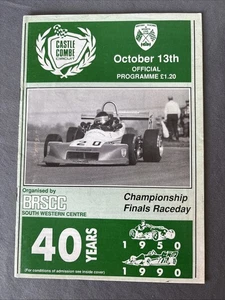 Race Programme 13 October 1990  Castle Combe ARP F3 Formula Ford Sports GT A5 - Picture 1 of 1