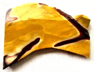 Mookait Platte - Rot - Gold - 222 Gramm - Australien - Bild Jaspis - Bild 1 von 2