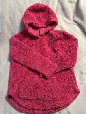Sudadera con capucha Sherpa manga larga The Children Place Girls talla grande 10-12 magenta Foto 1 de 3