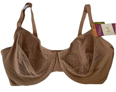 Olga by Warner's Womens Full Coverage Bra 38DD Underwire Unlined Beige-Tan NEW - Image 1 of 3