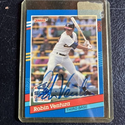 Robin Ventura Chicago White Sox 1991 Donruss Signed Auto #315  - Изображение 1 из 2