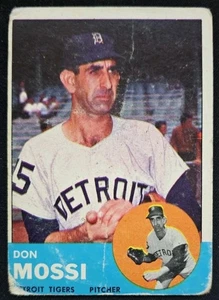 1963 Topps #530 Don Mossi Detroit Tigers - PR - Foto 1 di 2
