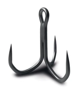 VMC Kaptain 3X Barbless Treble Hook 7557B - 5pcs/pk - Picture 1 of 8