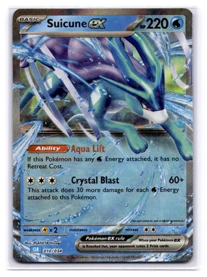 Suicune ex Classic Collection Trading Card Game Classic 010/034 LP-NM - Image 1 of 2