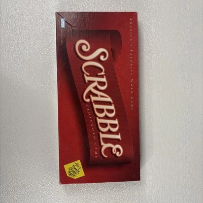 Scrabble Hasbro 2001 Crossword Board Game Tiles Complete Long Box - Image 1 of 4