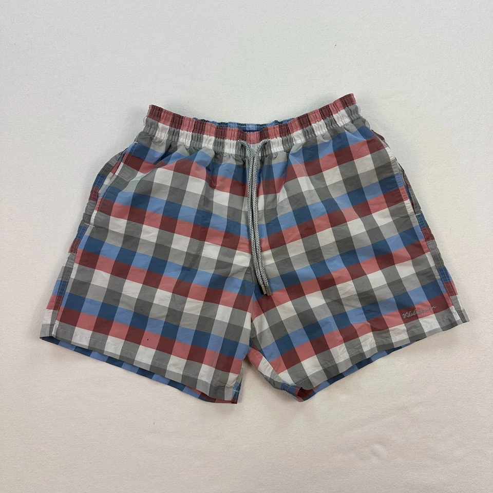 Vilebrequin Pantalones Cortos de Natación para Hombres Grandes Pantalones Cortos de Tabla a Cuadros Forrados Cordón Hawaiano Foto 1 de 4