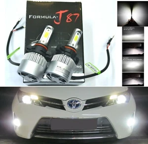 LED Kit N 72W PS19W 12085 5201 6000K White Two Bulbs Daytime Light DRL Upgrade - Picture 1 of 12