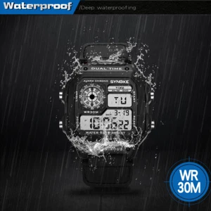 Men's Digital Sports Watch Waterproof Military Tactical LED Wristwatch Best Gift - Picture 1 of 17