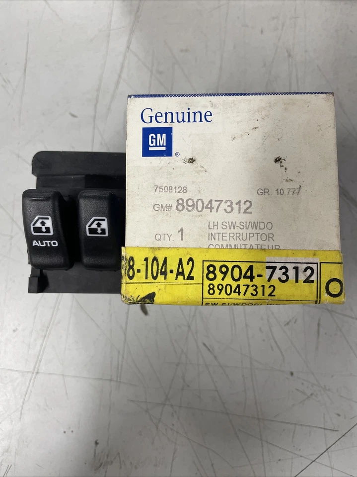Выключатель стеклоподъемника 89047312 Chevrolet Venture 1997–1999 ̼NOS AC Delco запчасти - Изображение 1 из 4