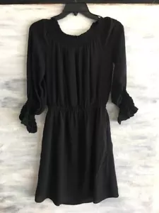 NEU! KOBI HALPERIN Josephine KP6D14 100% SEIDE Schulterfreies Kleid, XS - Schwarz - Bild 1 von 10
