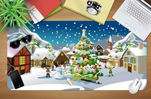 3D Weihnachtsbaum C23 Christmas Rutschfest Büro-Schreibtisch Matte Tastatur Zoe - Bild 1 von 7