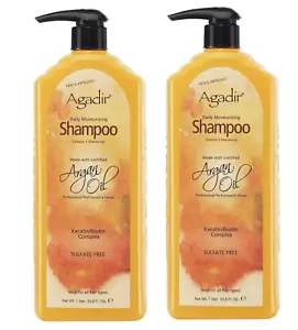 AGADIR Argan Oil Daily Moisturizing Shampoo, 33.8 Fl Oz (Pack of2) - Picture 1 of 3