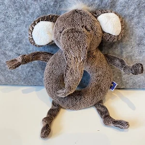 Manhattan Toy Elephant Comforter Baby Ring Soft Toy Plush Cuddly Jingle Rattle - Picture 1 of 10