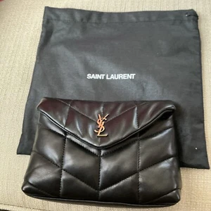 Saint Laurent Lou Puffer YSL Pouch in Quilted Leather Woman Neu Clutch - Bild 1 von 6