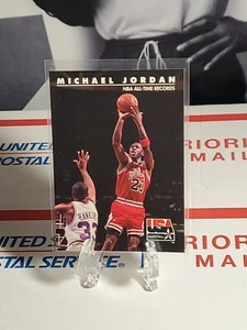 MICHAEL JORDAN 1992 SKYBOX USA NBA ALL-TIME RECORDS CARD #45 - Picture 1 of 3