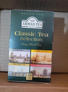 Ahmad Tea Black Tea Classic Selection Teabags 4 Teas Earl Grey English Breakfast - Picture 1 of 4