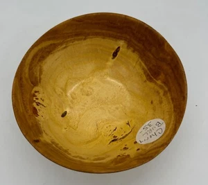 Hermoso color hecho a mano Cherry Burl Bowl 6 1/4 X 2 1/2" - Imagen 1 de 9