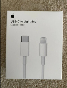 Genuine 1M Apple iPhone Lightning to USB Charger Cable USB A1856 Boxed