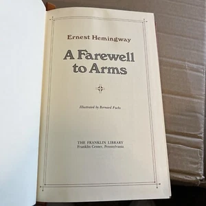 A Farewell To Arms Ernest Hemingway Franklin Library 1979 - Picture 1 of 13