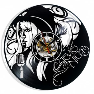Reloj de pared de vinilo Stevie Nicks regalo cumpleaños vacaciones arte hogar habitación decoración diseño - Imagen 1 de 5