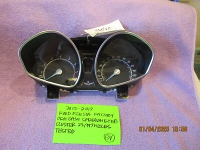 2015-2017 FORD FIESTA FACTORY DASH SPEEDOMETER CLUSTER 23,997 MILES TESTED - Image 1 of 4