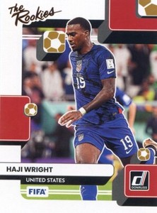 2022-23 Donruss Soccer FIFA THE ROOKIES ROOKIE NO. 24 Haji Wright - United State