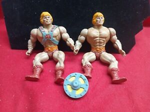 2 He-Man 1981 MASTERS OF THE UNIVERSE MOTU Vintage Original Free Shipping 