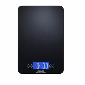 MOSISO Bilancia digitale da cucina con rivestimento resistente alle impronte digitali (edizione 11 libbre) - Foto 1 di 19