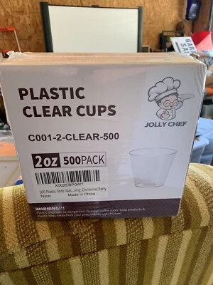500 包塑料射击眼镜-2 盎司一次性杯子 — 第 1/2 张图片