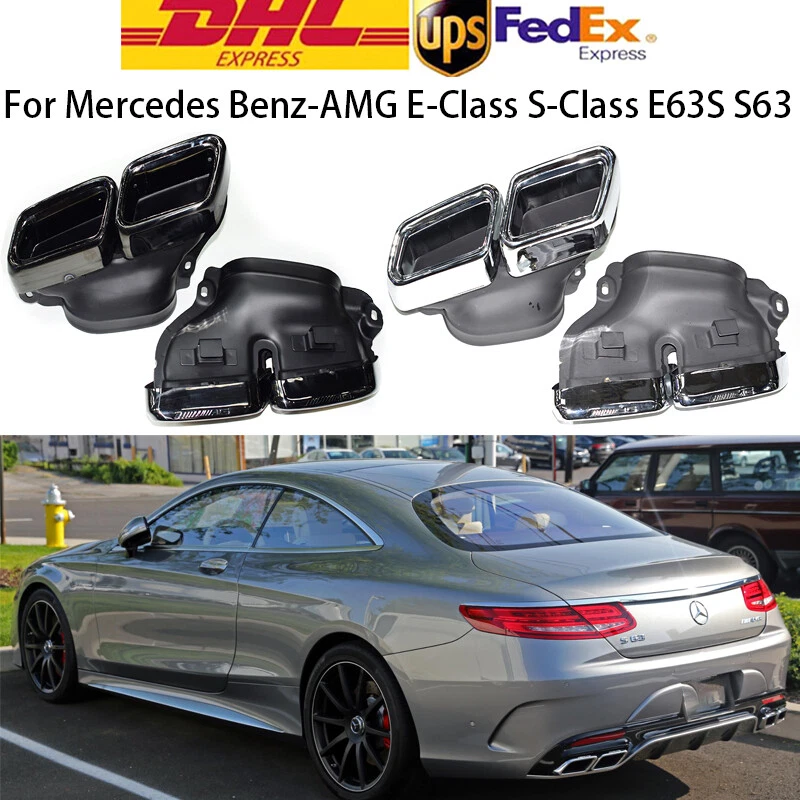 Tubo de escape con punta silenciador AMG para Mercedes Benz Clase E S E63 S63 W212 W222 Foto 1 de 4
