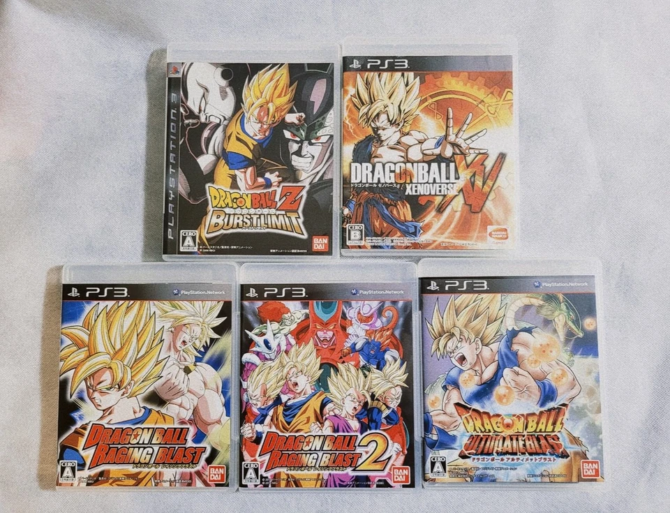 Lot 5 Dragon Ball Z PS3 Raging Blast 1 2 Ultimate Blast Xeno Verse Burst Limit - Image 1 of 4