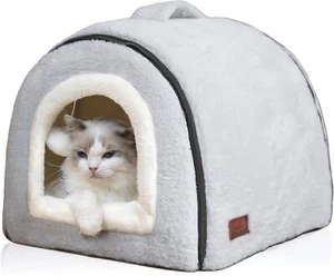 Cat Bed,Foldable cat cave,Anti-Slip,Water-Resistant Bottom17.5"×16.9"×15.9" - Picture 1 of 7