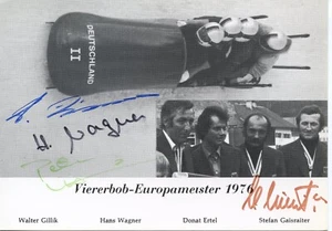 GERMANY FOUR-MAN BOBS - EUROPEAN CHAMPION 1976 FDC3820 - Picture 1 of 1