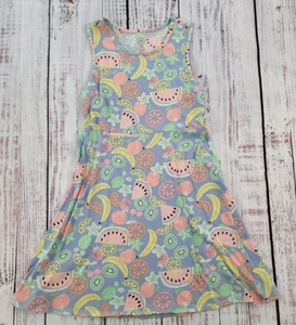 Wonder Nation Floral Fruit Print Sleeveless Skater Dress Girls XL - Picture 1 of 9