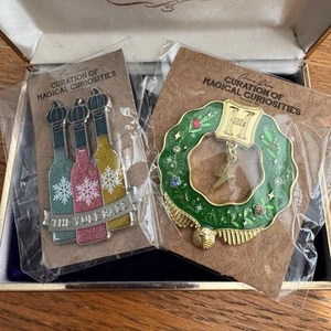 Harry Potter Curation Of Magical Curiosities Pin Button Brooch Wizard x2 - Picture 1 of 4