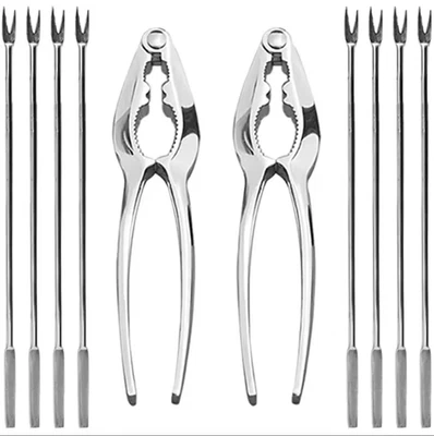 Lobster Crackers and Picks Set, 10-Piece Crab Leg Cracker Tools - Image 1 of 4