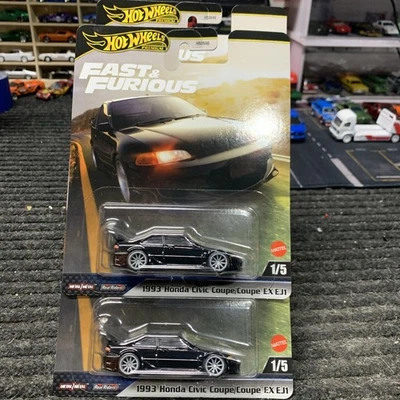 2025 Hot Wheels Premium Fast & Furious 1993 Honda Civic Coupe EX EJ1 Lot 2 - Image 1 of 4