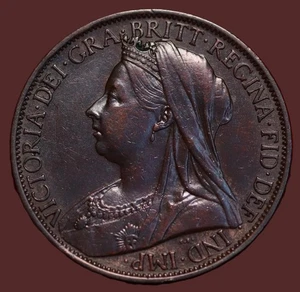 π¬π§ Uncirculated 1900 Great Britain One Penny Foreign Coin - Picture 1 of 2