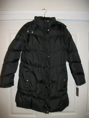 KC COLLECTIONS WOMENS QUILTED PUFFER JACKET WITH REMOVABLE HOOD SIZE SMALL - Image 1 of 4