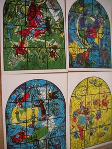 Postales Marc Chagall 12 vidrieras en carpeta - Imagen 1 de 5