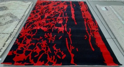Alfombra Mancha Trasera NEGRO/ROJO 6'-0" X 9'-0", Precio Reducido 1172792490 SOH326B-6 Foto 1 de 4