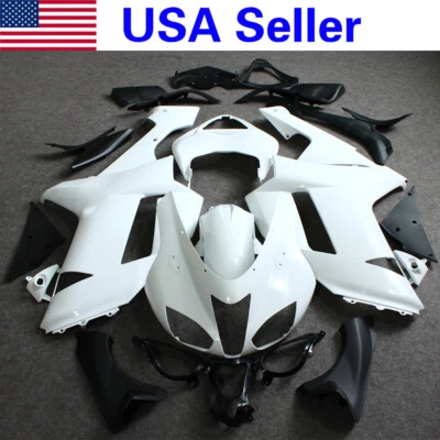 Kit de carenado para Kawasaki Ninja ZX6R 636 2007 2008 ZX600P carrocería ABS sin pintar trabajo Foto 1 de 4