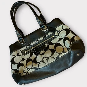 Borsa Coach firmata 14422 donna grigia - Foto 1 di 7