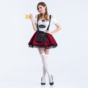 Oktoberfest-Damen-Kostümkleid, Dirndl, traditionelle deutsche Bierfest-Kleidung - Bild 1 von 8